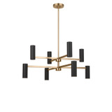 Generation Lighting - GLC2068SBE - Eight Light Chandelier - Zentro - Satin Brass