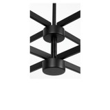 Generation Lighting - GLC2068MBKE - Eight Light Chandelier - Zentro - Midnight Black
