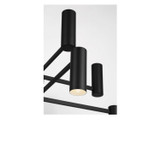Generation Lighting - GLC2068MBKE - Eight Light Chandelier - Zentro - Midnight Black
