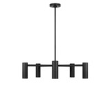 Generation Lighting - GLC2055MBKE - Five Light Chandelier - Zentro - Midnight Black