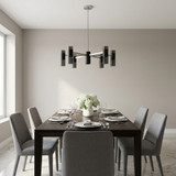 Generation Lighting - GLC2055BN - Five Light Chandelier - Zentro - Brushed Nickel