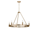 Generation Lighting - GLC2016SBE - Six Light Chandelier - Mirla - Satin Brass