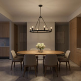 Generation Lighting - GLC2016MBKE - Six Light Chandelier - Mirla - Midnight Black