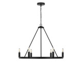 Generation Lighting - GLC2016MBK - Six Light Chandelier - Mirla - Midnight Black