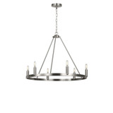 Generation Lighting - GLC2016BNE - Six Light Chandelier - Mirla - Brushed Nickel