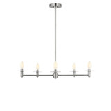 Generation Lighting - GLC1865BN - Five Light Chandelier - Vilera - Brushed Nickel