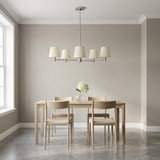 Generation Lighting - GLC1865BN - Five Light Chandelier - Vilera - Brushed Nickel