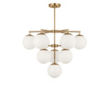 Generation Lighting - GLC18010SBE - Ten Light Chandelier - Nube - Satin Brass
