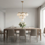 Generation Lighting - GLC18010SBE - Ten Light Chandelier - Nube - Satin Brass