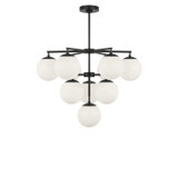 Generation Lighting - GLC18010MBKE - Ten Light Chandelier - Nube - Midnight Black