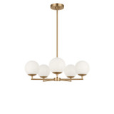 Generation Lighting - GLC1795SBE - Five Light Chandelier - Nube - Satin Brass