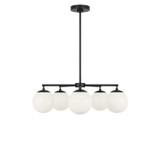 Generation Lighting - GLC1795MBKE - Five Light Chandelier - Nube - Midnight Black