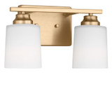 Generation Lighting - 4420902EN3-848 - Two Light Bath - Vinton - Satin Brass