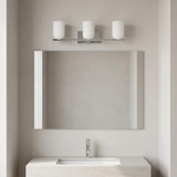 Generation Lighting - GLV1973CHE - Three Light Vanity - Neblina - Chrome