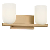 Generation Lighting - GLV1962SB - Two Light Vanity - Neblina - Satin Brass