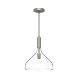 Alora - PD532312BNCL - One Light Pendant - Belleview - Brushed Nickel/Clear Glass