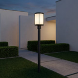Generation Lighting - GLO1741OE-TXB - One Light Outdoor Post Lantern - Luning - Textured Black