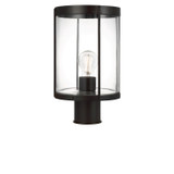 Generation Lighting - GLO1741C-TXB - One Light Outdoor Post Lantern - Luning - Textured Black