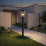 Generation Lighting - GLO1741C-TXB - One Light Outdoor Post Lantern - Luning - Textured Black