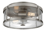 Generation Lighting - GLF1732BNE - Two Light Flush Mount - Lumra - Brushed Nickel