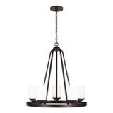 Generation Lighting - 3130705-710 - Five Light Chandelier - Kemal - Bronze