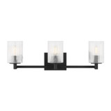 Generation Lighting - GLV1043EN/MBK - Three Light Wall / Bath - Lando - Midnight Black