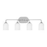 Generation Lighting - GLV1024EN3/CH - Four Light Vanity - Emile - Chrome