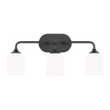 Generation Lighting - GLV1023EN3/MBK - Three Light Vanity - Emile - Midnight Black