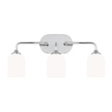 Generation Lighting - GLV1023EN3/CH - Three Light Vanity - Emile - Chrome