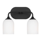 Generation Lighting - GLV1022EN3/MBK - Two Light Vanity - Emile - Midnight Black