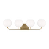 Generation Lighting - GLV1014EN3/SB - Four Light Vanity - Rory - Satin Brass