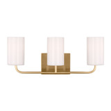 Generation Lighting - GLV1003EN3/SB - Three Light Vanity - Rhett - Satin Brass