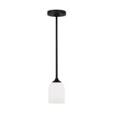 Generation Lighting - GLP1021EN3/MBK - One Light Mini Pendant - Emile - Midnight Black