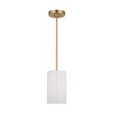 Generation Lighting - GLP1001EN3/SB - One Light Mini Pendant - Rhett - Satin Brass