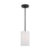 Generation Lighting - GLP1001EN3/MBK - One Light Mini Pendant - Rhett - Midnight Black