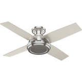 Hunter - 59335 - 44" Ceiling Fan - Dempsey - Brushed Nickel