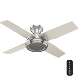 Hunter - 59335 - 44" Ceiling Fan - Dempsey - Brushed Nickel
