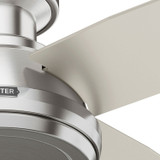 Hunter - 59335 - 44" Ceiling Fan - Dempsey - Brushed Nickel