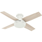 Hunter - 59334 - 44" Ceiling Fan - Dempsey - Fresh White