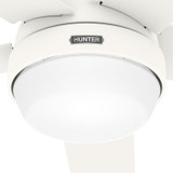 Hunter - 53781 - 60" Ceiling Fan - Aerodyne - Matte White