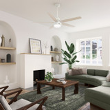 Hunter - 53781 - 60" Ceiling Fan - Aerodyne - Matte White