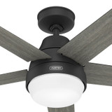 Hunter - 53780 - 60" Ceiling Fan - Aerodyne - Matte Black