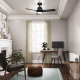Hunter - 52881 - 44" Ceiling Fan - Aeronaut - Matte Black