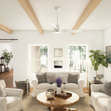 Hunter - 52876 - 60" Ceiling Fan - Bolsa - Fresh White