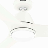 Hunter - 52820 - 60" Ceiling Fan - Aeronaut - Matte White