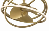 Hunter - 50460 - 20" Fandelier - Cirro Fandelier - Luxe Gold