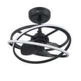 Hunter - 50300 - 20" Fandelier - Cirro Fandelier - Matte Black