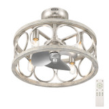 Hunter - 50104 - 22" Fandelier - Haven Fandelier - Brushed Nickel