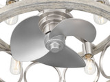 Hunter - 50104 - 22" Fandelier - Haven Fandelier - Brushed Nickel