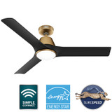Hunter - 50044 - 52" Ceiling Fan - Aeronaut - Luxe Gold